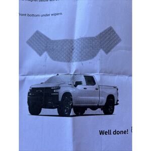 Windshield Sun Shade Snow Protector Jeep Gladiator GMC Ford Trucks